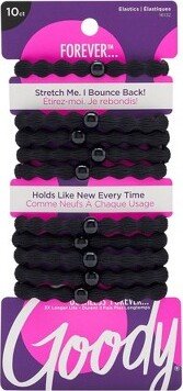 Ouchless Forever Elastic Hair Ties - 10ct