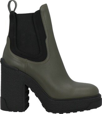 Ankle Boots Dark Green-AD