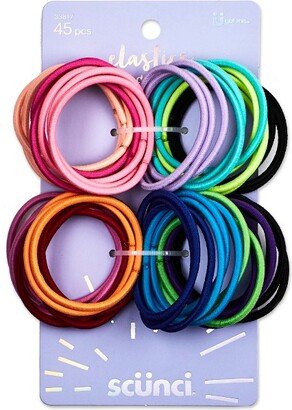 No Damage Elastic Hair Ties - 45pk