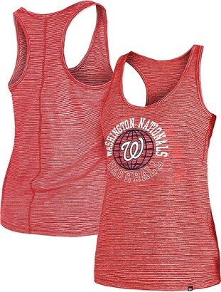 Women's Red Washington Nationals Active Racerback Tank Top