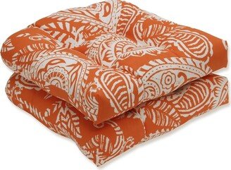 Pillow Perfect Outdoor/ Indoor Addie Terra Cotta Wicker Seat Cushion