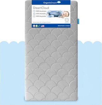 Organic Dream DreamCloud 2-Stage Crib & Toddler Mattress - Moon Gray