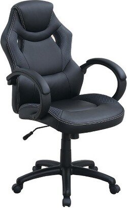 Adjustable Height Executive Office Chair in Black