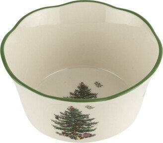 Christmas Tree 6 inch Scalloped Bowl - 6 Inch