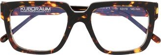 K3 TOR square-frame glasses