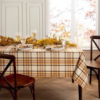 Russet Harvest Woven Plaid Tablecloth - Multicolor - 52x70