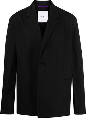 Oversize Cotton Single-Breasted Blazer