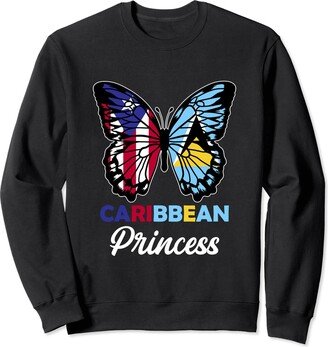 Caribbean Princess Puerto Rico Saint Lucia Boricua and St Lucia Mix Half Puerto Rican St Lucian Roots Sweatshirt