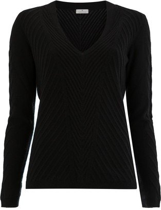 Cashmere Ribbed Knitted Jumper