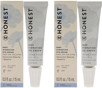 Deep Hydration Eye Cream by Honest for Women - 0.5 oz Cream - Pack of 2