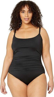 Plus Size Island Goddess Lingerie Mio One-Piece (Black) Women's Swimsuits One Piece