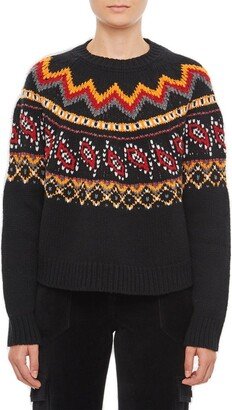 Crewneck Knitted Jumper-DE