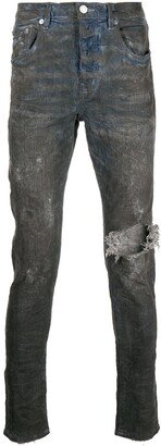 Distressed Skinny-Cut Jeans-AD