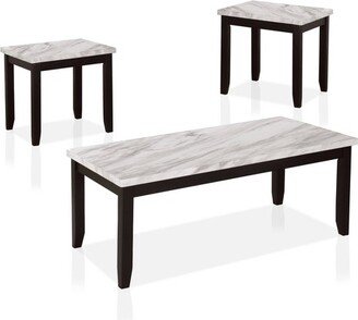 3pc Bagby Coffee and 2 Side Table Set with Faux Marble Top - HOMES: Inside + Out