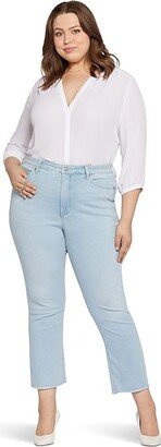 Plus Size High-Rise Slim Bootcut Ankle w/ Fray in Brightside (Brightside) Women's Jeans