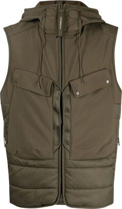 Shell-R hooded padded gilet