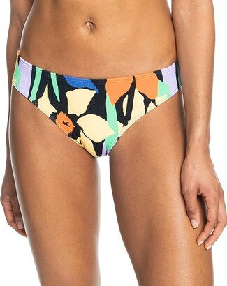 Color Jam Hipster Bikini Bottoms (Anthracite Flower Jammin) Women's Swimwear