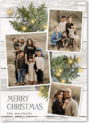 Holiday Cards: Festive Photos Holiday Card, White, 5X7, Christmas, Luxe Double-Thick Cardstock, Square