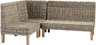 Rosalind 3-Piece Wicker Banquette Set - 30 Bench, 48 Bench & Corner Bench