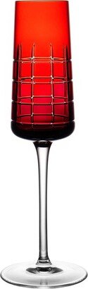 Christofle - Graphik Ruby Red Champagne Flute