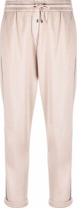 Cotton and silk blend trousers