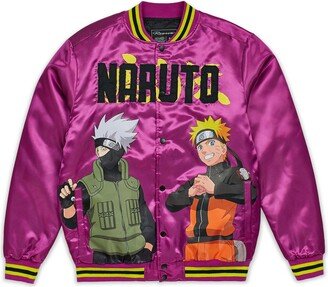 Naruto vs Kakashi Satin Bomber Jacket