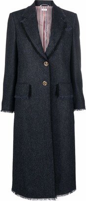 Tweed Single-Breasted Coat-AB