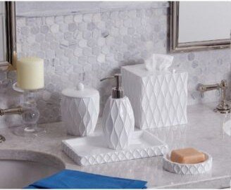 Roselli Trading Wave Bath Accessories Collection