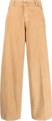 Corduroy Straight-Leg Cotton Trousers