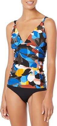 Women's Standard Barbell Tankini Top (Nectar Multi) Women's Swimwear