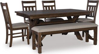 Powell Company Powell Turino Rustic Umber 6 PC Dining Set