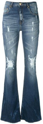 Amapô Maine flared denim trousers