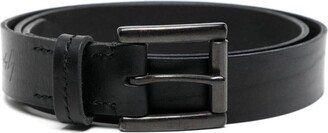 Logo-Debossed Leather Belt