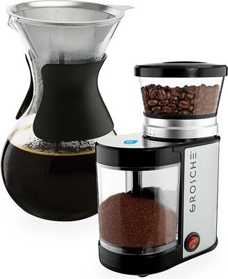 Austin G6 Pour Over Coffee Maker & Bremen Burr Coffee Grinder Gift Set