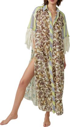 Watching Waves Maxi Shirtdress