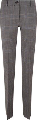 High-waist Checked Trousers-AA