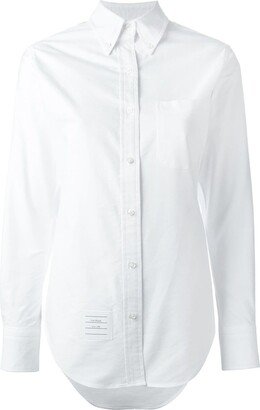 Classic Long Sleeve Button Down Point Collar Shirt In Oxford