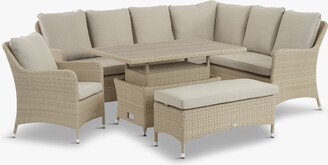 Bramblecrest Tetbury Modular Sofa with Rectangle Adjustable Tree-Free Casual Dining Table & Bench