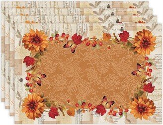 Fall in Love Set of 4 Placemats, 13 x 19