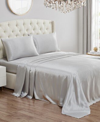 3 Piece Satin Sheet Set, Twin/Twin Xl