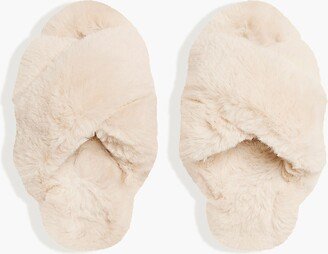 Papinelle Sleepwear™ Faux-Fur Sheepy Crossover Slide Slippers