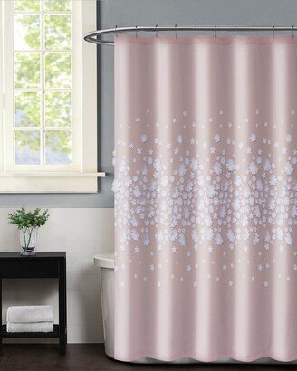 Ny Confetti Flowers Shower Curtain