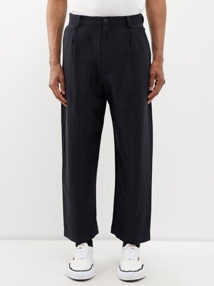 Tuck Tailored Twill Trousers