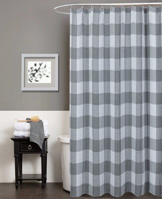 Imperial Checkered Shower Curtain, 70 W x 72 L