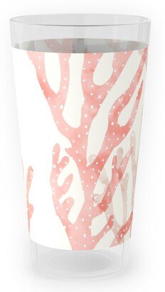 Outdoor Pint Glasses: Coral Mermaid Outdoor Pint Glass, Pink