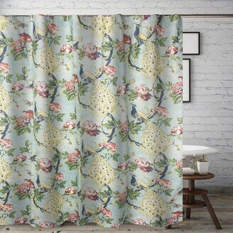 Pavona Enchanted Garden Shower Curtain 72 x 72 by Greenland Home Fashion