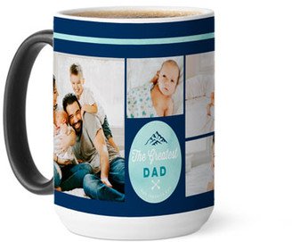 Mugs: Greatest Dad Watercolor Color Changing Mug, 15Oz, Blue