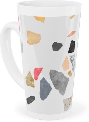 Mugs: Terrazzo Treasure - Multi Tall Latte Mug, 17Oz, Multicolor