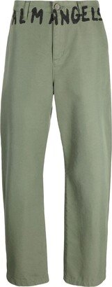 Logo-Print Chino Trousers