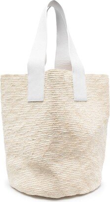 Woven-Straw Big Tote Bag